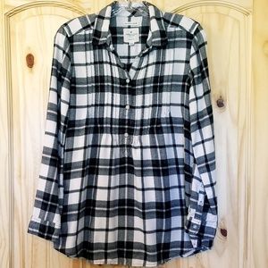 AE | Plaid Tunic Top With Pockets